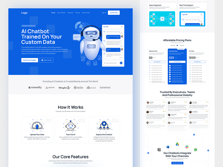 ChatBot - Web UI Concept by Kumkum Kumari on Dribbble
