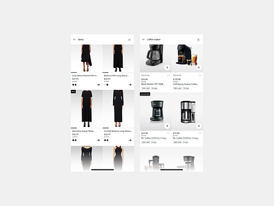 Shopping UI exploration graphic design ui