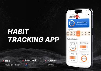 Habit Tracking App 3d branding graphic design logo motion graphics ui