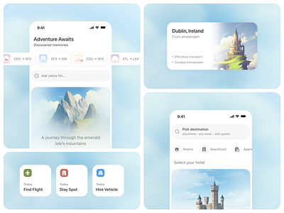 Travel planner App ai assistant app booking app branding create trip design gpt holiday minimal mobile mobile app planer sajon tourism travel travel plan trip trip planer ui ux