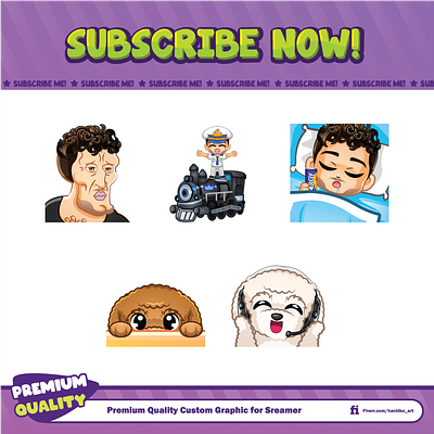 Chibi Boy with Curly Hair twitch emotes By Hachiko_Art boy emotes chibi emotes cute emotes digital art dog emotes emotes for twitch pet emotes sleep emotes sticker