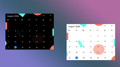 Design a calendar = #007 calender page design dailyui figma graphics design typography ui design