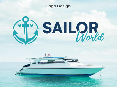 Sailor World - Luxurious Yacht Service Logo boating lifestyle luxury luxury boat luxury yacht ocean sailing sailing life sailor sea sea life speed boat super yacht yacht yacht charter yacht life yacht master yacht party yacht service yachting