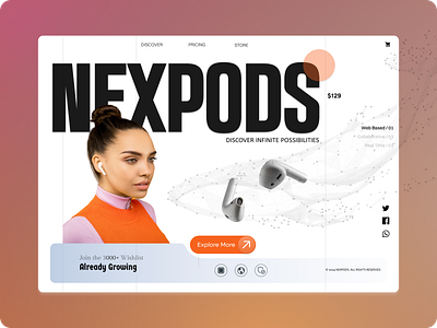 NEXPODS 3d animation branding graphic design logo motion graphics ui