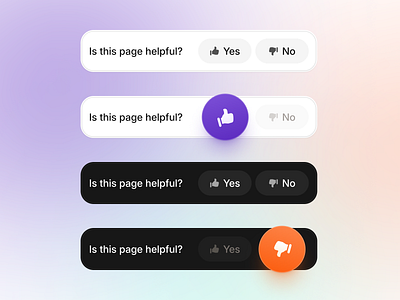 Ausbildung.de – User Feedback Component button components dark mode dislike feedback gradient like modal overlay survey ui ui kit user interface ux voting