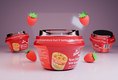 Packaging and 3d Product Realistic Photography 3d food interface modelling photography strawberry web website