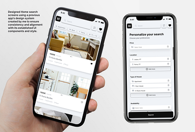 Homes App branding design figma ui userinterface