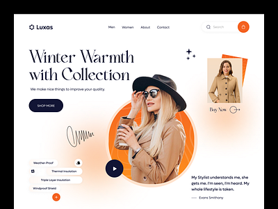 Ecommerce Website: Women Fashion clothing ecommerce website fashion brand fashion e commerce fashion landing page header homepage landing page online shopping product cart shopify shopify template shopping shopping app store uxui web web design website women cloth