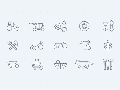 ProDealCenter Icons cow design farm icons pictos tire ui