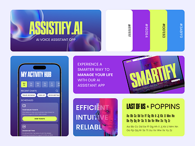 Assistify - AI voice assistant branding activity ai ai chat app assistant branding brutal brutalism figma landing robot speech task manager technology typography ui ux voice voice chat webdesign