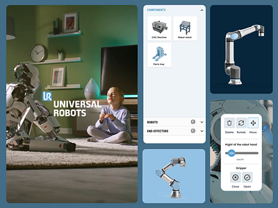 Universal Robots Web Application application automotive industry cobots collaborative robots food industry grid industry robots tech united robots universal robots web web app web applikacion