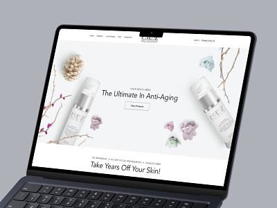 Face Serum Header Design custom web design