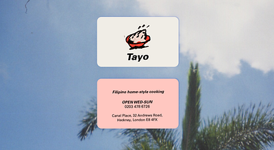 Tayo: Filipino Restaurant art brand design brand designer branding design freelance designer illustration illustrator logo ui