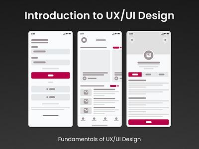 Introduction to UX/UI Design design ui ux wireframe