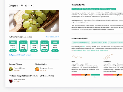 Nutrition Web Platform ai app app design cleanui dailyui dashboard diet figma food health healthcare medical nutrition saas score ui ux web webapp webdesign