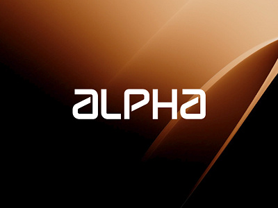 Alpha - Software Company Brand Identity abstract alpha brand identity design branding branding agency golden it firm logo modern logo muddy saas software compnay software industry tan tech tech logo typographic logo ui