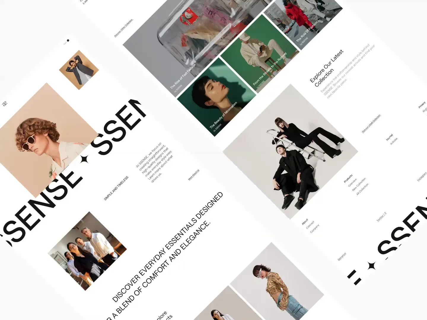 Stylish Fashion Blog Website Design Inspiration