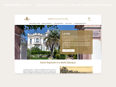 Association des Villas Belle Époque architecture patrimoine villas webdesign