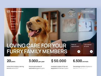 Veterinary Clinic website: animation animation business website corporate website creative website design web web design website