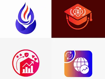 Four Beautiful Logo Design by Limpid Gfx beautiful logo best logo design branding company logo creative logo design education logo explore finance logo global exchange logo graphic designer limpid gfx logo logo design logo type minimalist logo new logo trending