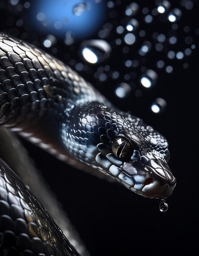 Black Snake — AI — Digital Artwork adobe firefly ai artwork branding design graphic design illustration minimal modern portfolio visual