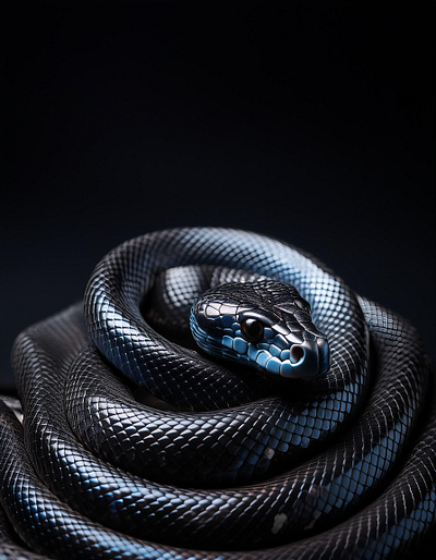 Black Snake — AI — Digital Artwork adobe firefly ai artwork design graphic design illustration minimal modern portfolio visual