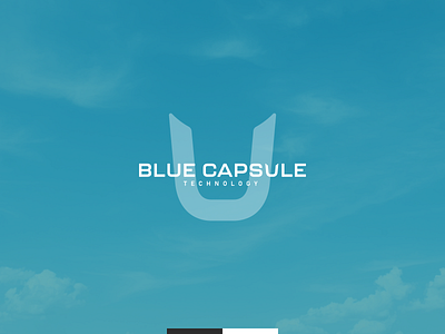 Blue Capsule Technology blue bull capsule logo nuclear