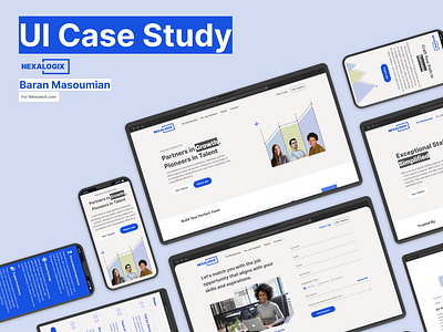 UI Case Study - Staffing company - Nexalogix branding case study design system hire job job finding responsive staffing ui web design