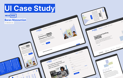 UI Case Study - Staffing company - Nexalogix branding case study design system hire job job finding responsive staffing ui web design