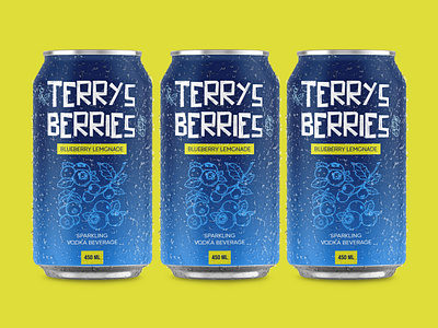 Terrys Berries Blueberry Lemonade Juice Can Packaging beer beer label beverage bottle can can packaging craft beer drink food packaging label label design label packaging labeldesign labels landing page packagedesign packaging packagingdesign soda web design