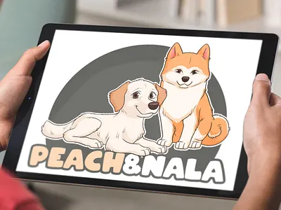 Cute Cartoon Dog Logo | Custom Pet Mascot Logo 2d cartoon dog 2d dog abrang business logo cartoon character cartoon logo design cartoon mascot cartoon style design character dog character dog logo graphic design illustration logo logo brand logo illustration mascot logo pet illustration pet logo