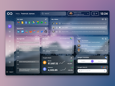 Unlimited Dashboard - Random Shortcuts Dashboard control center dashboard dashboard design dashboard ui dashboard ux shortcuts space user experience user interface ux ui design