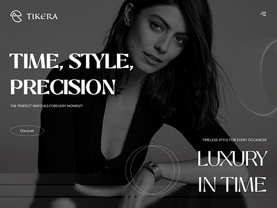 Luxury Watch store | Ecommerce | Online Shopping | Website black blackandwhote clean clock concept dark design ecommerce girl hero herosection store time ui ux watch webdesign website woman