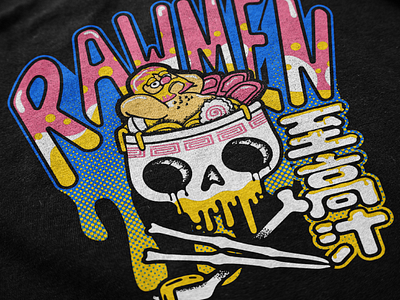 RAWMEN Death Bowl Shirt apparel illustration merch screenprint vector