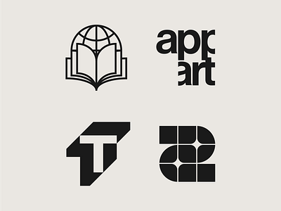 —From Archive (Pt. 5) book brand identity branding creative design graphic design identity letter logo lettermark logo logo collection logo mark logodesign logotype modernist sparks symbol symbol mark wordmark world