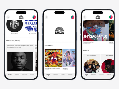 Music Streaming App. Part 3 app design art artist branding clean design illustration interface ios kosinov lifestyle logo mobile design music product design streaming ui ux