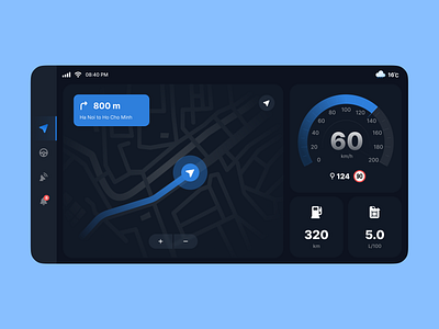 Car dashboard animation bento black blue car car dashboard clean dark mode dashboard flat ipad speed trend ui ui design ui ux