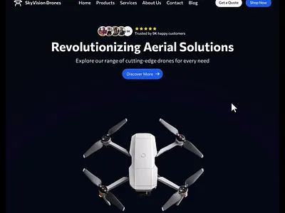 Drone Website Design (WIP) - Video design designer drones product design product designer ui ui design ui designer uiux uiux design uiux designer user experience user interface ux ux design ux designer web design website