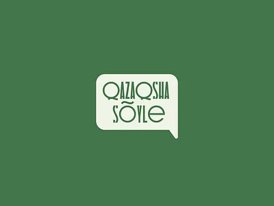 Qazaqsha söyle Lettering design graphic design illustration lettering logo typography vector