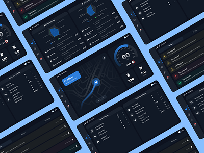 Car dashboard-full animation bento car car dashboard clean dark dark mode drive flat graphic design ipad speed trend ui ui design ui ux