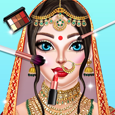 Indian Wedding Game Icons 2d game design graphic design illustration