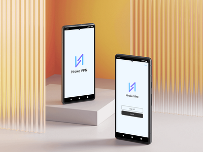 Hroke VPN Mobile App Design figma mobile app ui