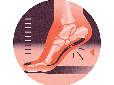 How to fix your aching feet (AARP magazine) bone bones feet illustration infographic