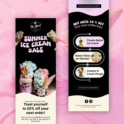 Ice Cream Email Design dessert email emailtemplate food icecream icecreamdelights summer sweetindulgence sweettreats