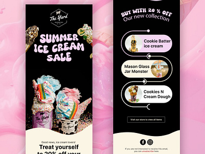 Ice Cream Email Design dessert email emailtemplate food icecream icecreamdelights summer sweetindulgence sweettreats