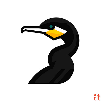 Artistic Logo Inspirations by Aravind Reddy Tarugu #3: Cormorant aravind art branding clean design digital flat geometric graphic design icon logo modern nature reddy tarugu ui ux website