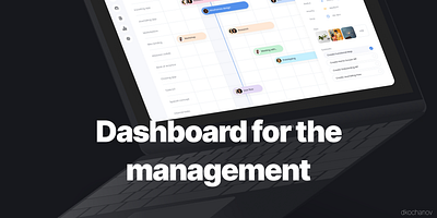 Dashboard for the management app branding dashboard design graphic design illustration typography ui ux vector