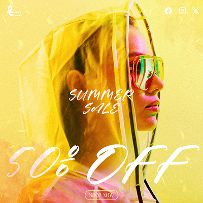 SUMMER SALE POSTER 2 design graphic design logo typography