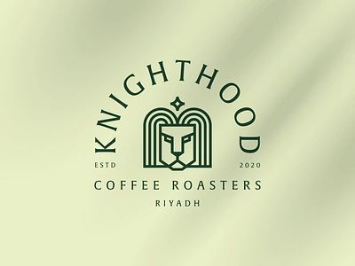 Knighthood Coffee Roasters abstract bade branding cafe logo clever coffee logo drink logo high end logo lineart lion logo logo luxury logo monogram premium logo retro roasters logo roasting logo star logo typography vintage