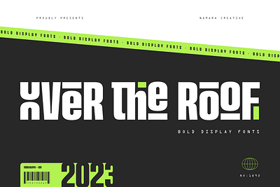 Over the Roof - Modern Display Fonts alternate bold branding contemporary display display font font fonts headline ligature logo logotype modern sans sans serif typeface unique